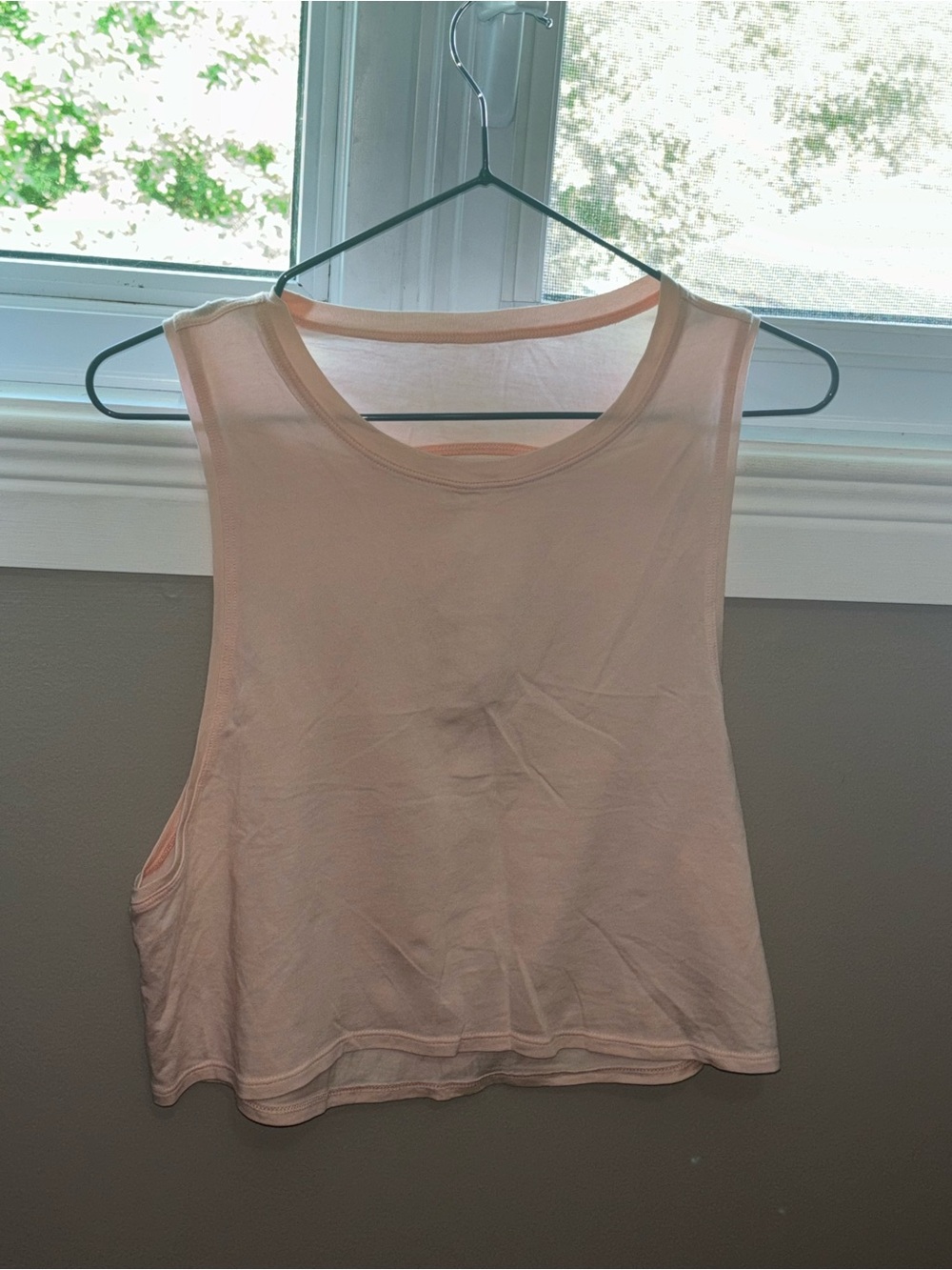 lululemon athletica Light Pink Sleeveless Crop Top